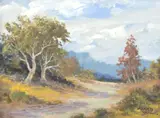Arnold Vail, Hill Country Landscape, oil on board