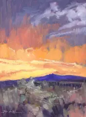 Rod S. Hubble, Lapis Hills of New Mexico, oil on canvas