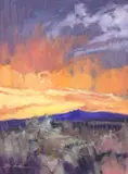 Rod S. Hubble, Lapis Hills of New Mexico, oil on canvas