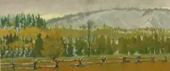 Hollis Williford, Gone September, oil on Masonite