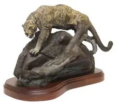 Lorenzo E. Ghiglieri, Silent Skill, 2005, Cold-painted bronze sculpture