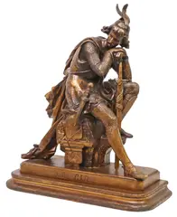 Le Cid by Eugène Laurent, Cast spelter sculpture, sold Oct 2025