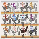 Pedro Friedeberg, Amazonas, silkscreen print in colors on paper