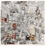 Pedro Friedeberg, Codice Miguelito, screenprint in colors ed. EEV/25