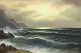 C.N. Maas, Daybreak Seascape, oil on canvas