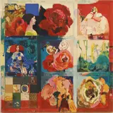 Patricia Nix, Michael, Wine, Women, & Roses, serigraph print on paper