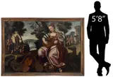 Continental School, Allegory of the Sense of Hearing, Continental School oil on canvas