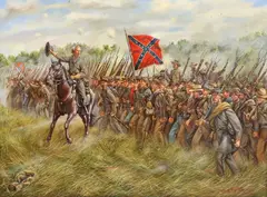 Mark Maritato, Forward to the Foe, oil on canvas