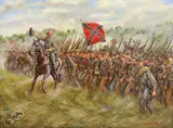 Mark Maritato, Forward to the Foe, oil on canvas