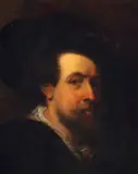 Continental School, Self-Portrait with a Hat, oil on canvas