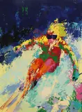 LeRoy Neiman, Lady Skier, silkscreen in colors on paper