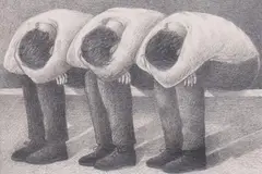 Los Deportados by Liliana Wilson Grez, pencil on paper drawing, sold Sep 2025