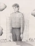 Liliana Wilson Grez, El Ilegal, pencil on paper drawing