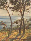 M. Cara Orcinicoff, Coastal Seascape, Russian School oil on canvas