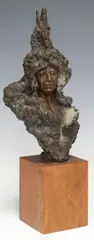 Bear's Belly by Juan Dell, c.1980, Patinated bronze sculpture, offered Jul 2025
