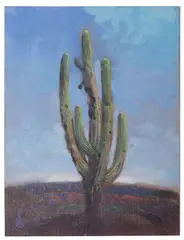 William Stout, Veteran: Saguaro National Park East, acrylic on canvas board