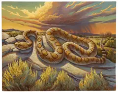 Texas Devil by Gregory Leo Newbold, oil on board, offered Jul 2025