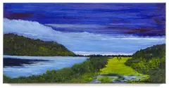 Judy Copeland, Watering Hole, Ireland, Gallery-wrapped acrylic painting on canvas