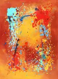 D. Simms, Celebration, acrylic on canvas