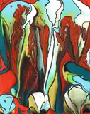 Petronella Greer, Roots, Gallery-wrapped acrylic on canvas