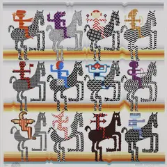 Pedro Friedeberg, Amazonas, silkscreen print in colors on paper