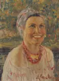 M. Cara Orcinicoff, Portrait of a Woman, Russian School oil on board