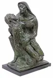 Charles Umlauf, Pieta, Patinated bronze sculpture