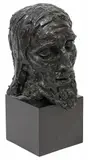 Charles Umlauf, Head of John the Baptist, Patinated bronze sculpture