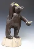 Ransford Naugler, Lonesome Dove, Folk Art carved and painted wood sculpture