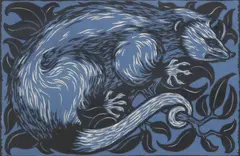 David Everett, Nightfall, color woodcut on paper