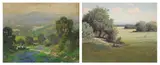 Morris Walton Leader, not blue enough, double-sided oil on canvas board