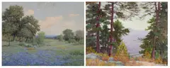 Lonesome Dove by Morris Walton Leader, double-sided oil on canvas board, sold May 2025