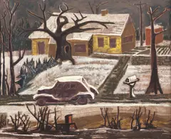 William Lewis Lester, Lonesome Dove, oil on Masonite