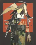 Richard Salter, Gallup, collage and acrylic painting on canvas