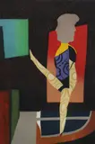 Max Papart, Hello Broadway, color aquatint and carborundum etching on embossed paper