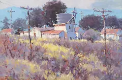 Joseph Nordmann, In Old Salinas, oil on board