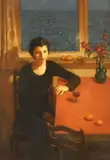 Dmitry Lisichenko, In Thought, oil on canvas
