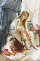 Katya Morgun, Morning Light, oil on canvas