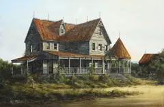 Ken Fleisch, Victorian Farmhouse, oil on canvas