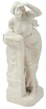 Guiseppe Gambogi, L'Attesa (The Wait), Art Deco carved alabaster sculpture