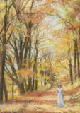 Hugues Claude Pissarro, La Foret de Marly-le-Roi en Automne
