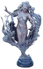 Mary Louise Snowden, Allegory of Spring, Patinated bronze sculpture