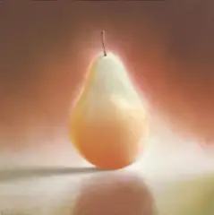 Will Klemm, Pear, pastel drawing on paper
