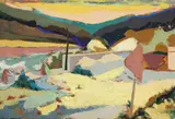 Luigi Navone, Val Bisagno Paesaggio No. 8, oil on canvas