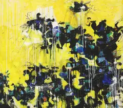 William 'Bill' Phinnie, Sunshine and Blackbirds, acrylic on canvas