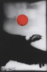 Burton Pritzker, Red Moon Eclipse, carbon pigment photographic print on rag watercolor paper