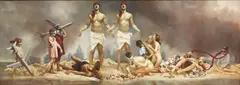 Graydon Parrish, The Cycle of Terror and Tragedy: September 11th, 2001, 2001, giclee print on paper