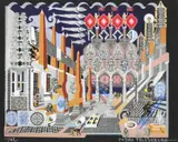 Pedro Friedeberg, Changuitos de la Cuidad, giclee in colors on paper