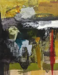 Bob Nugent, Mucura, oil and charcoal on canvas
