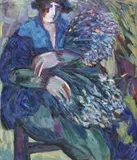 Barbara A. Wood, La Marchande de Fleurs, oil on canvas